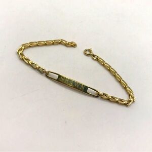 Speidel Gold-Tone “Shawn”I.D. Bracelet